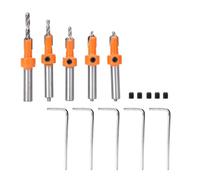 5 pcs Countersink Drill Bit Woodworking Self-Taping Drill Bit Carpentry Tool