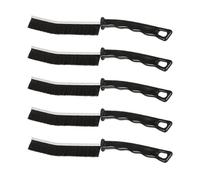 5 PCS Crevice Cleaning Brush, Bathroom Cleaning Brush, Magic Brush Cleaner, Multifunctional Brushes for Gaps, Dead Corners, and Tile Grout, Ideal for Bathroom, Kitchen, and Home Cleaning (Black)