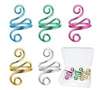 5 Pcs Crochet Ring, Adjustable Crochet Tension Ring Yarn Guide, Crochet Rings for Crocheting Handicraft Supplies Gift for Women Crocheters Knitters