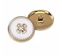 5 Pcs Cross Stitch Pattern Metal Shank Buttons Flat Round Enamel Sewing Buttons for Coats Shirts Dresses Bags Hats DIY Crafts Decorative Accessories