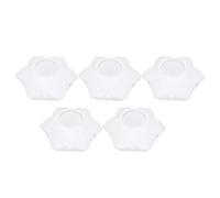5 Pcs Crystal Silicone Flower Drop, Reusable and Soft, for DIY Handmade Soap and Decorations
