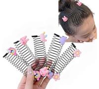5 Pcs Cute Invisible Star Hairs Clip Barrettes Stretchable Invisible Hair Clips, U Shape Hair Finishing Fixer Comb Sets, Hair Holder Hair Styling Accessories