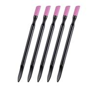 5 Pcs Cuticle Pusher For Manicure Double Headed Cuticle File Stone Quartzs Pen Nails Art Polishing Pen Manicure Tool