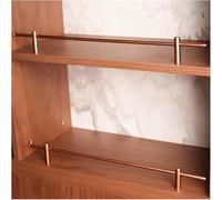 5 Pcs d Gondola Shelf Front Wire Fence Guard Rail Sturdy Anti-Fall Rod for Shoe Rack Bookcase Retail Shelving 16-38 Inch Adjuble (51cm/20in)