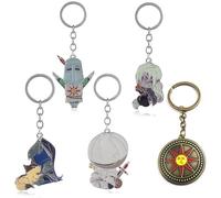 5 Pcs Dark of Souls Keychain Dark of Souls Figure Cosplay Keyring Pendant Game Dark of Souls Cool Metal Chain Decor