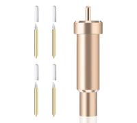 5 Pcs Deep Cut Blades Set, Includes 4 Knife Blades and 1 Housing Compatible with Maker 3/Maker Air 3/Air 2/Air One/Explore 3, 60° Blade Accessories for DIY Crafts, Foil Engraving and Logos (Gold)