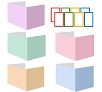 5 Pcs Desk Divider Screen, Privacy Screen Stand 40 * 30 * 1cm, Desk Privacy Divider in 5 Colours, Corrugated Paper Office Desk Screen, Desk Dividers Free Standing for Students/Offices/Libraries