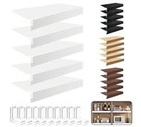 5 Pcs Detive Wire Shelf Covers 16x24 in Foamed PVC with Wood Grain Texture Removable & Easy to Clean Ideal for Kitchen Pantry Closet and Cabinet nizat
