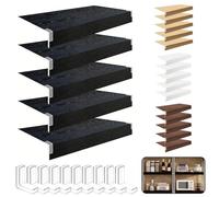 5 Pcs Detive Wire Shelf Covers 16x30 in PVC with Wood Grain h Removable and Slish for Pantry Closet Kitchen Sto Soluts Easy to Clean