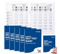 5 PCS Diabetes Log Book Pocket Size 3x4 inch Blood Pressure Log Book Small 13 Weeks Blood Glucose Monitor Book Self Test Diabetic Logbook Blood Sugar Log Book for Tracking Each Meal (Before After)