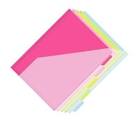 5 Pcs Dividers Indexes Page Folders 3 Holes File Folders Separator Binder Sheet Protectors Document Organizers