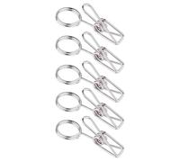 5 Pcs Double Head Metal Clip for Photo, Conference Card, Meeting and Office, Desk, Conference Table, Card Organizer