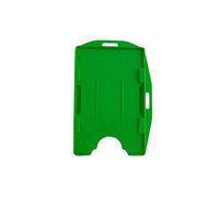 5 PCS Double Sided Open Faced ID Card Holder PP Hard Plastic 95mmx64mm Landscape/Vertical Loading(Insert 2 Cards)