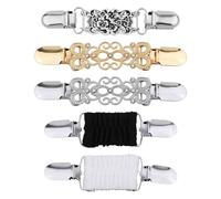 5 Pcs Dress Clips, Cardigan Clips Back Cinch Fitting Sweater Waist Clasp for Women Clothing Tighten Elegant Vintage Shirt Tightener Clothes Clips for Women Girl Prevent Clothing from Slipping Off