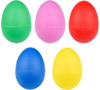 5 Pcs Egg Shakers, Eggs Shakers, Diy Painting MusicToys, Musical Instruments, Colorful Percussion Musical Egg, Easter, Diy Painting MusicToys(5 Colors)