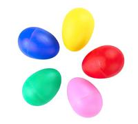 5 Pcs Egg Shakers, Musical Eggs Shakers, Colorful Percussion Musical Egg Maracas Eggs Shakers Easter for Babies Toddlers, Diy Painting MusicToys for Kids (5 Colors)