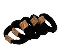 5 Pcs Elastic Scrunchies Simple Hair Tie Bear Hair Rings Enchanting Simple Hair Tie Hair Rope For Girls Ponytail Holders