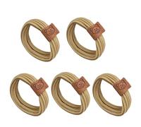 5 Pcs Elastic Scrunchies Simple Hair Tie Bear Hair Rings Enchanting Simple Hair Tie Hair Rope For Girls