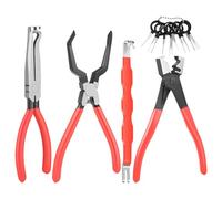 5 Pcs Electrical Disconnect Pliers Automotive Electrical Connector Disconnect Tool with Terminal Removal Tool Kit for Fuel Line Hose and Push-Tab Plugs