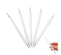 5 Pcs Embossing Stylus Set with Different Size Double End Tracing Dotting Tool Stylus for Carbon Transfer Paper Mandala Rock Painting, Pottery Clay Craft, Embossing Art