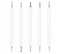 5 Pcs Embossing Stylus Set with Different Size Double End Tracing Dotting Tool Stylus for Carbon Transfer Paper Mandala Rock Painting, Pottery Clay Craft, Embossing Art