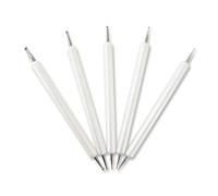5 Pcs Embossing Stylus Set with Different Size Double End Tracing Dotting Tool Stylus for Carbon Transfer Paper Mandala Rock Painting, Pottery Clay Craft, Embossing Art
