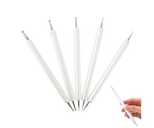 5 Pcs Embossing Stylus Set with Different Size Double End Tracing Dotting Tool Stylus for Carbon Transfer Paper Mandala Rock Painting, Pottery Clay Craft, Embossing Art