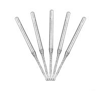 5 PCS Emery Coated Rotary Drill Bits Set 0.8mm to 2.5mm with 2.35mm Shank for Glass Jade Amber Tile Porcelain Stone and Vitrified Brick(5PCS 1.8mm)