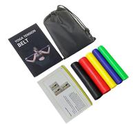 5 Pcs Exercise Bands Set Resistance Elastic Workout For Home Fitness Stretching Strength Training