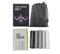 5 Pcs Exercise Bands Set Resistance Elastic Workout For Home Fitness Stretching Strength Training