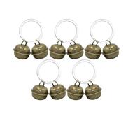 5 Pcs Extra Loud Dog Cat Collar Bells, Metal Pet Tracker Bell Cat Collars Brass Small Bells with Split Ring, Anti-Lost Training Charm Pendant Bell for Dogs Harness Potty Training Collar Decoration