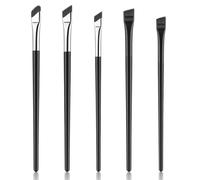 5 Pcs Eyeliner Brush Set, Fine Angled Makeup Brushes Ultra Thin Flat Eyeliner Concealer Brushes Eyebrow Brush Professional Beauty Cosmetic Tool Precision Makeup Application for Eye liner Eye brow