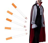 5 Pcs Fake Cigarettes,Prop Cigarettes Model Realistic,Fake Cigar Toys Funny,Artificial Fake Cigarette for Halloween Party Supplies Themed Parties/Theatrical /Stage Performance