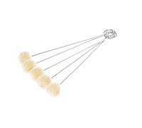 5 Pcs Fashion Wool Ball Brush - DIY Crafts Leather Dye Tool with Metal Handle, Attractive Brushes for Crafting & Coloring