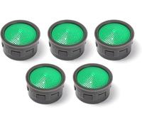 5 Pcs Faucet Aerator, Female Thread Faucet Nozzle Replacement Parts Adapter Filter Bubbler Spout, Kitchen Sink Aerators Water Saving Faucet Accessories Kitchen Fixtures (20.9 * 18mm)