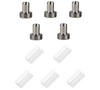 5 Pcs Fiber Optical Ceramic Core and 5 Pcs Mental Heads for Visual Fault Locator Fiber Optic Tester Light Meter Network Cable Tester Replace Accessories