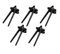 5 Pcs Finger Chopsticks for Gamers Snack Clips Free-Hands Finger Tongs No Dirty Hands Hygienic Game Accessories (Black)