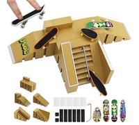 5 Pcs Finger Skateboards, Mini Fingerboard DIY set, Finger Toys, Fingerboard Ramp Sets, Fingerboard Skate Set, Kids’ Toy for Boys and Girls
