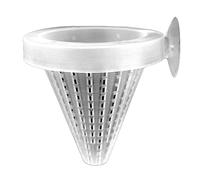 5 Pcs Fish Feeding Cup RedWorm Feeder with Suction Cup Aquarium Food Feeder Cone Cup Clear Acrylic Bowl