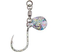 5 Pcs Fish Hook with High-Speed Bi-directional Rotating Slab for Mackerel,Sea Fishing Jigging Hooks Reinforced Barbed Hook Fish Hooks(Hook width 1.5CM)
