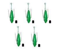 5 Pcs Fishing Sinker Weights, 5oz Sputnik Sinkers Surf Fishing Weight, Long Tail Fishing Spider Sinker for Ocean Sea Sand, Green
