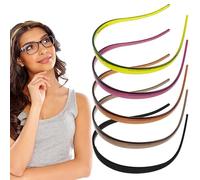 5 PCS Flex No Pressure Headbands for Women with Glasses,Invisible Curly Thick Square Headband,Fashion Sunglasses Headband, Non-Slip Hair for Men & Women Teeth Comb Hair Accessories