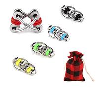 5 PCS Flippy Chain Fidget Toy Idle Hands Relieve Stress Reducer for Autism, ADHD, and Boredom Your Finger Tips (Random Color)