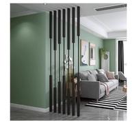 5 Pcs Floor to Ceiling Room Divider, Entrance Hall Partition Screen Column, Adjustable Height Decor Post for Home, Teahouse, Coffee Shop, Hotel(Black,150cm/59.05in)