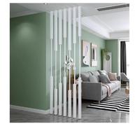 5 Pcs Floor to Ceiling Room Divider, Entrance Hall Partition Screen Column, Adjustable Height Decor Post for Home, Teahouse, Coffee Shop, Hotel(White,120cm/47.2in)