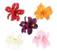 5 Pcs Flower Hair Clips, Flower Hair Accessories, Hawaiian Hibiscus Plumeria Hairpin for Seaside Holiday Bridal Hair Accessories, Bobby Beach Pins Headwear for Woman Girl Lady