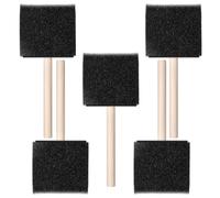 5 Pcs Foam Brushes 3 Inch Sponge Paint Brushes, Foam Varnish Brush Wood Handle Sponge Brush Set for Painting, Staining, DIY Craft Projects, Finishing