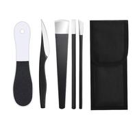 5 PCS Foot Care Tools,Professional Pedicure Knife Kits,Foot Cuticle Removal Toe Nail Scraper File Shaver Feet Pedicure Knife Kit with Storage Bag