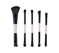 5 Pcs Foundation Makeup Brush, Double-ended Angled Top Contour Brush For Blending Concealer Cosmetics Tools