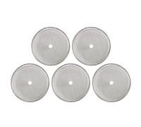 5 Pcs French Press Replacement Stainless Steel Coffee Filter Mesh for Coffee Tea Maker 350ml/800ml/1000ml French Press Replacement Coffee Filter Mesh Reusable Stainless Steel Tea Maker